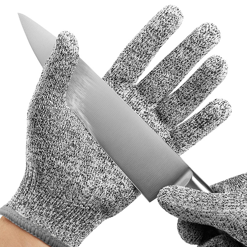 现货5级HPPE防割手套厨房食品防划伤木工防刺建筑玻璃防切割手套