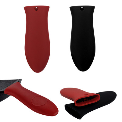 硅胶厨房工具锅柄套隔热套 大号小号硅胶锅把套隔热手把套