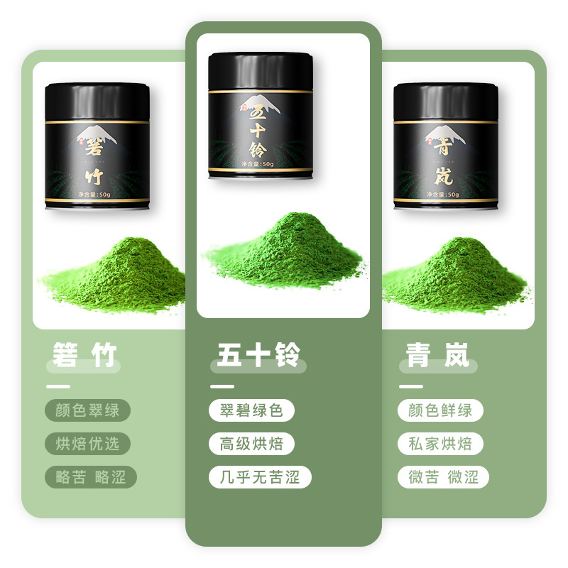 Canned Uji Matcha Powder Isuzu Japanese Pure Matcha Powder for Brewing Without Added Sucrose for Baking Tea Ceremony