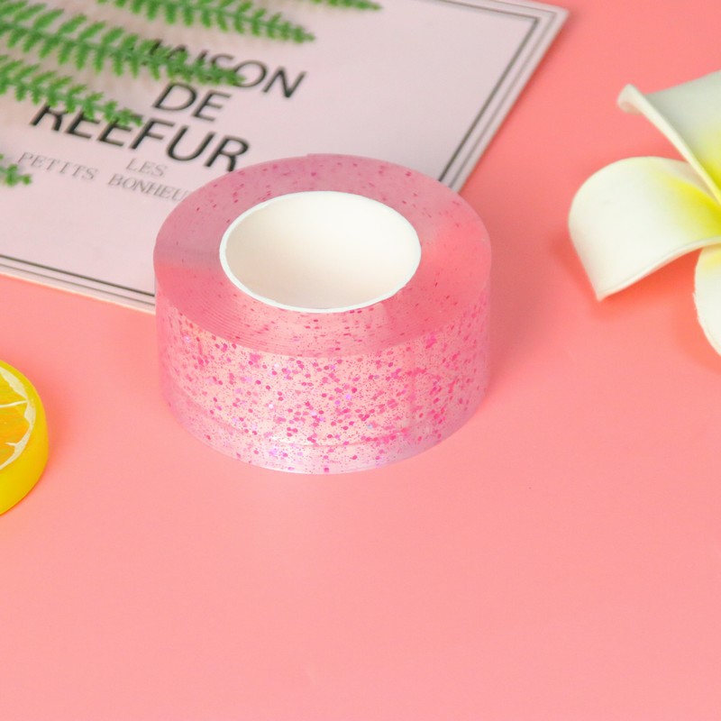 Nano cinta pellizco música burbuja que sopla descompresión bricolaje hecho a mano hueco hecho en casa Bola de agua adhesivo de alta costura adhesivo de doble cara