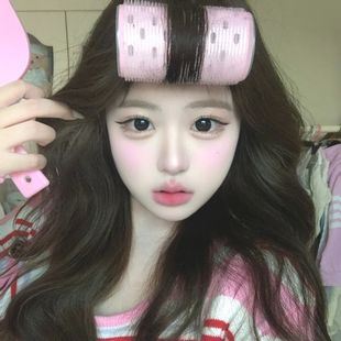 Air Bangs Curling Iron for Voluminous Top, Sleep Styling, Inward Curling Hair Roller, Large Size, Big Wave Magic Tool