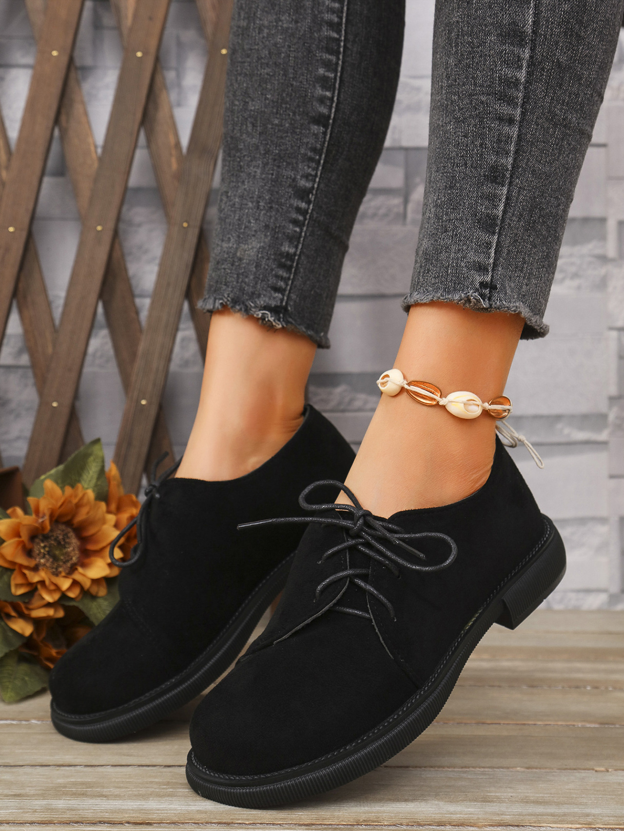 Plus Size Women's Leopard Print Platform Loafers With Chunky Heel_voghion.com
