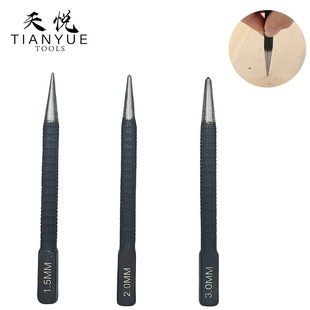 Cross-Border Center Punch Positioning Punch Drilling Locator Black Cylindrical Nail Notch Pin Punch Manual Punch