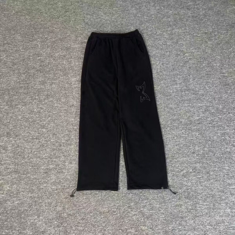 American Mertra Spliced ​​Bat Sleeve Embroidered Velvet Hooded Sweatshirt High Street Loose Autumn Men's and Women's Casual Pants Ins