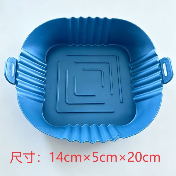 La almohadilla de freidora de aire de silicona transfronteriza se lava con agua, la almohadilla de barbacoa de la bandeja de hornear es fácil de limpiar y la bandeja del horno forrada resistente a altas temperaturas. image 19