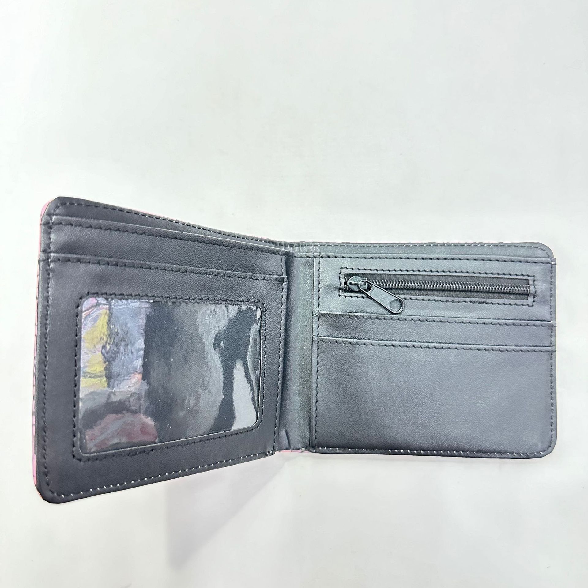 Hokage billetera Ninja Boy Sasuke Naruto nuevo tipo de bolso de tarjetas, bolso de cambio de dibujos animados Fuego Nube, cartera de cambio PU, bolso de piel