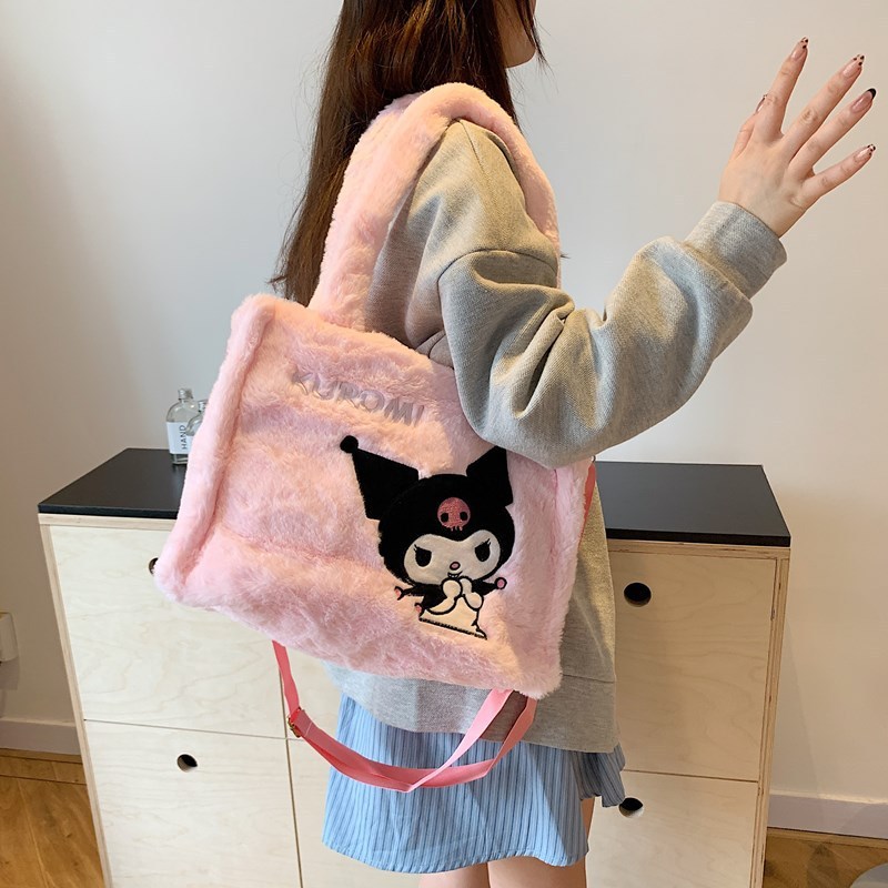 国境を越えてウサギのぬいぐるみを卸売りする女性バッグの補習袋はかわいいスティッチのハンドバッグの誕生日プレゼントのクロミ|undefined