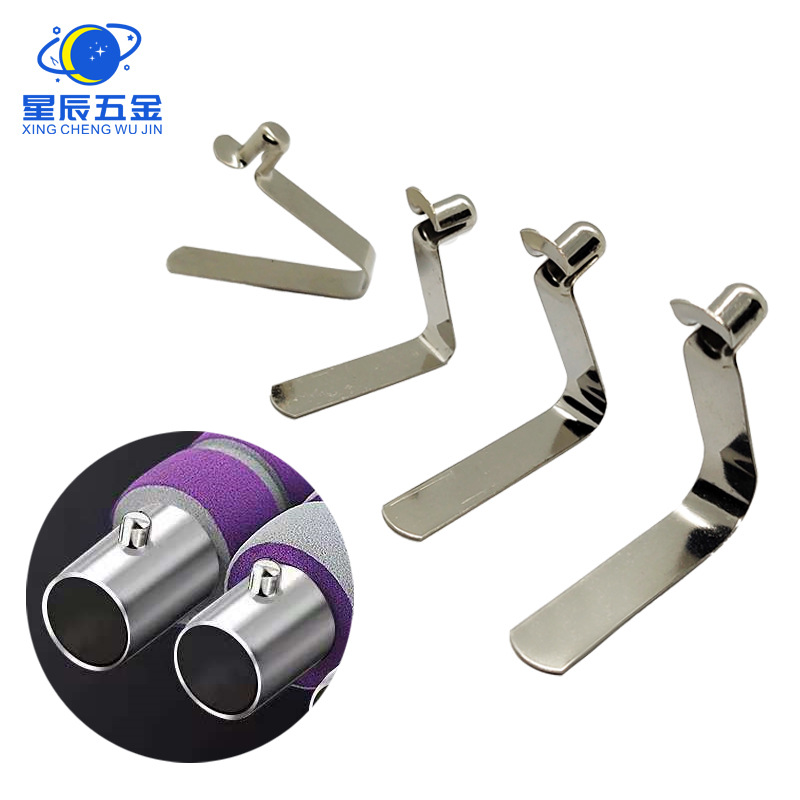 批发V型弹片U型弹扣呼啦圈管内定位片弹簧卡扣五金弹片不锈钢弹珠