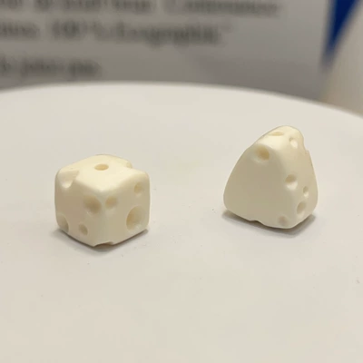 Camel Bone Carving White Square Cheese Triangle Cheese Jewelry Bracelet Accessory DIY Bead Spacer 243