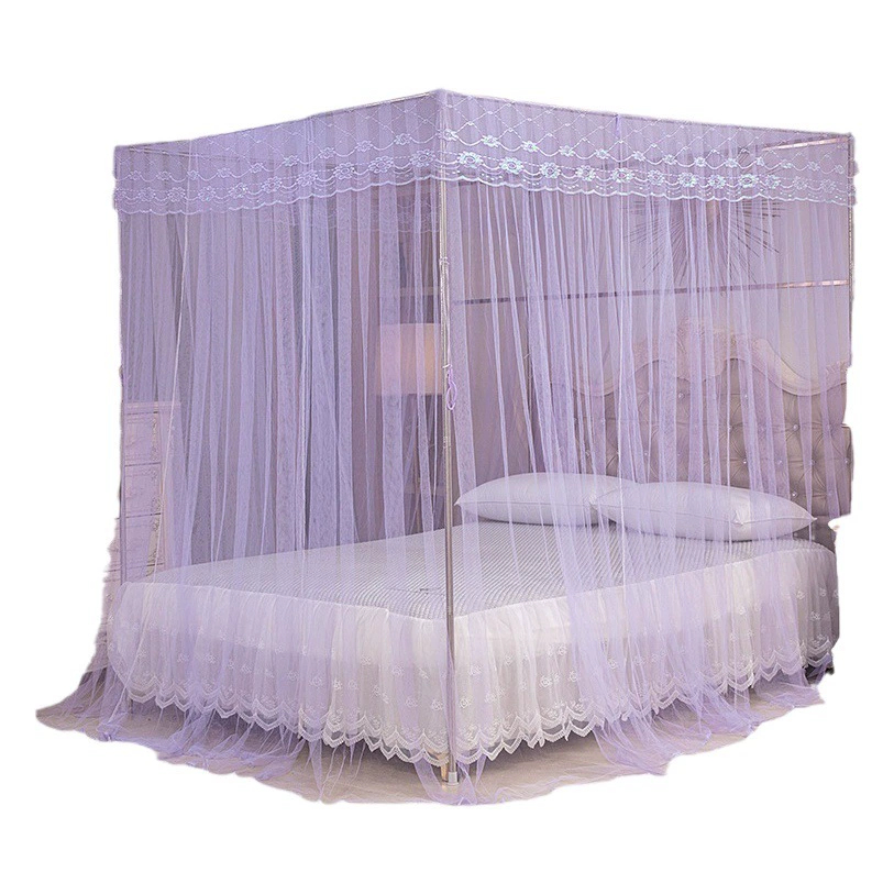 Трехдверный дворцовый костюм от пола до пола, бытовой кронштейн для москитной сетки, 1,5 метра, двуспальная кровать 1, 8 м2, пряжа Princess Wind Net оптом