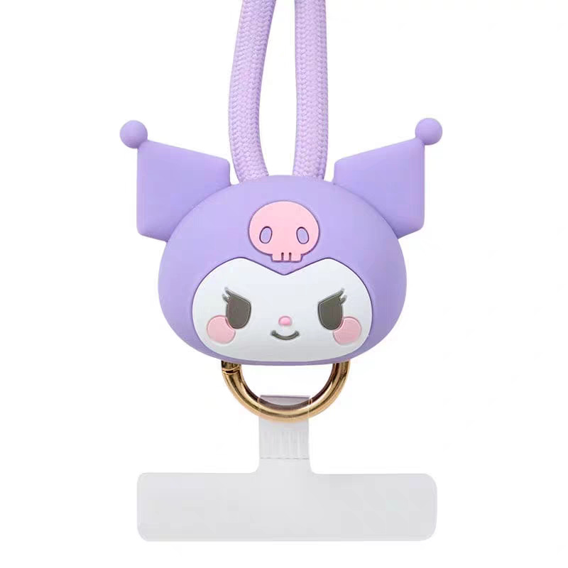 Muñeca de dibujos animados de silicona teléfono móvil colgante universal cuello llavero muñeca larga colgante de estudiantes colgante