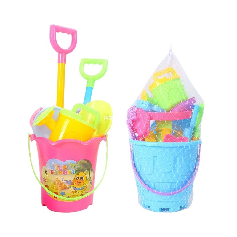 Juguetes para niños baratos y asequibles de gran tamaño, juguetes para niños, pala y barril para jugar con arena, herramientas de agua junto al mar