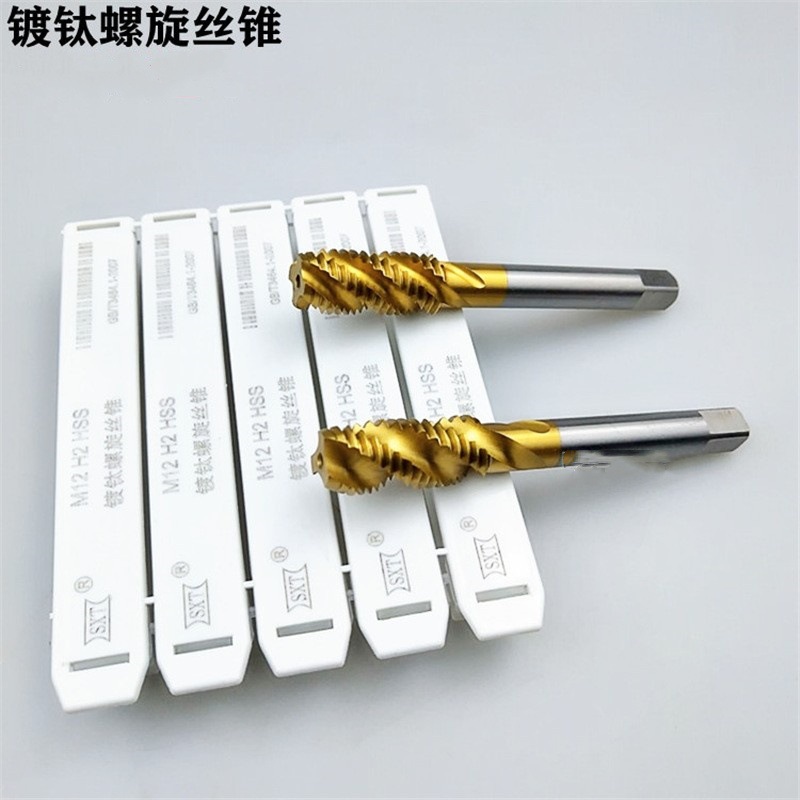 哈尔滨申锌SXT镀钛螺旋丝锥M2 M3 M4 5 6 8 10 12 14 16 18 20