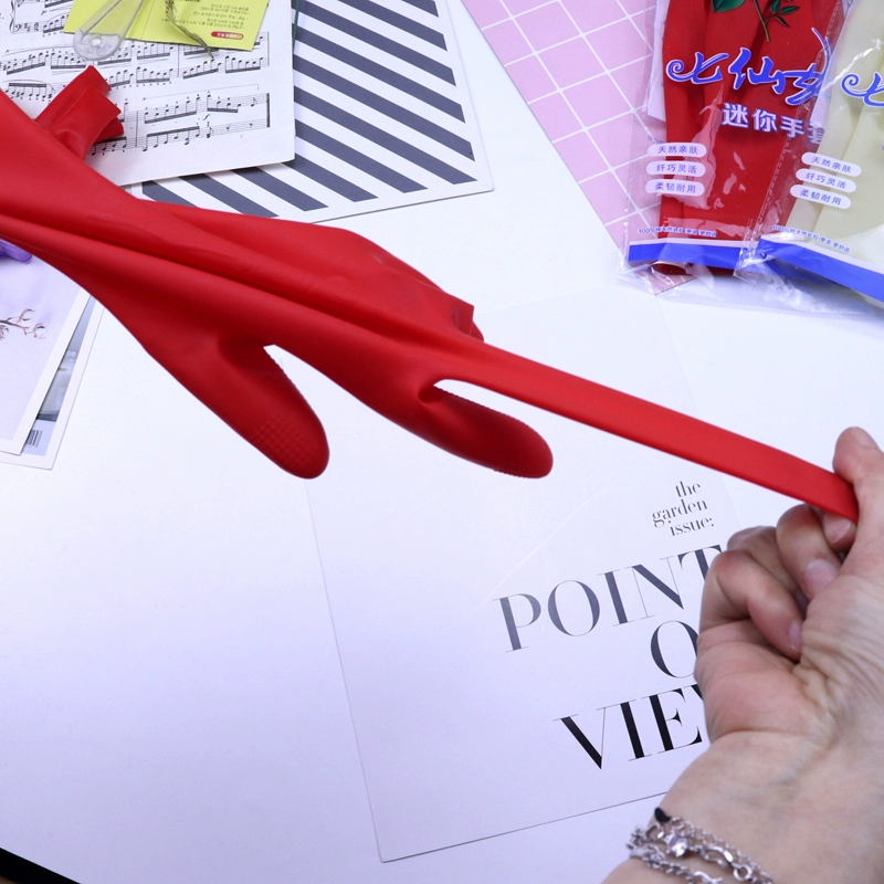 Мини-кухня для работы по дому, стирка, мытье посуды, резиновые водонепроницаемые чистящие ручные латексные перчатки