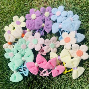 Children's Hair Accessories Korean Style New Flower Bow Baby Cute Bb Clip Hairpin Infant Hair Clip Girl's Hair Accessory Clip