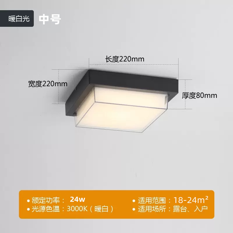 Medium square 24w [22cm]]