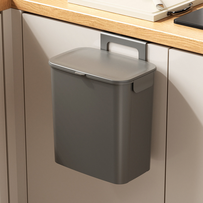 新しいスライドカバー付きゴミ箱、家庭用キャビネットドア壁掛けゴミ箱、パンチングなし、蓋付きトイレットペーパーバスケット卸売|undefined