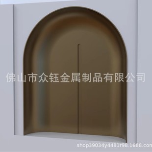 Modern Minimalist Light Luxury Special-Shaped Hyperboloid Imitation Copper Stainless Steel Fireplace Home Hard Decoration