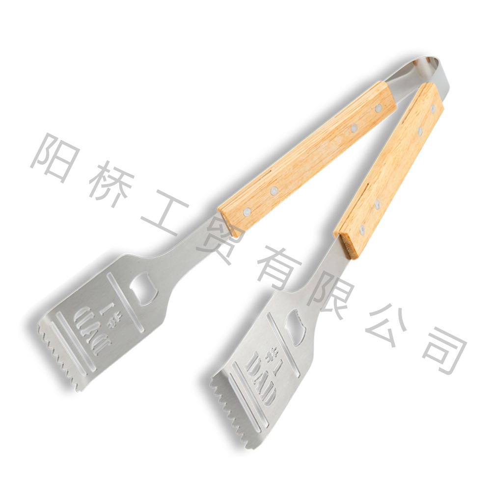 Amazon Venta caliente de acero inoxidable para hornear juego de herramientas de bebida salvaje al aire libre para barbacoa kit de combinación de clip de pala DAD para barbacoa