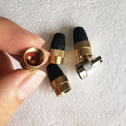 Bicycle valve core wrench valve cap valve core cover modification wrench copper color silver