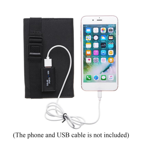 20W Solar Folding Bag 8W 5V USB Outdoor Phone Portable Solar Charger Power Bank Cross-border