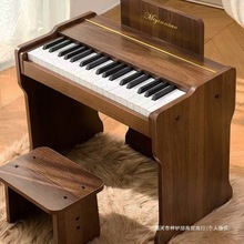 迷音鸟木质小钢琴儿童玩具初学智能电子琴男女孩宝宝婴幼生日礼物
