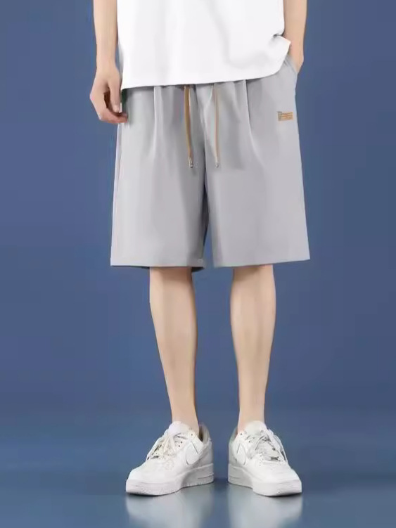 Camisas de ropa de hielo, pantalones cortos casuales para hombres, pantalones de verano delgados, pantalones de baloncesto sueltos