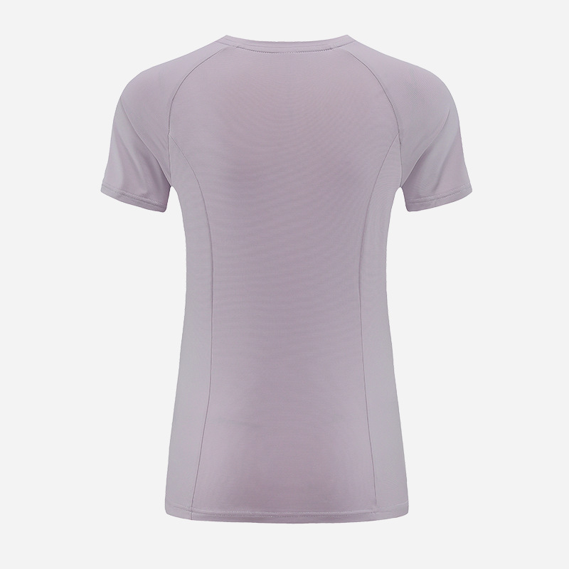 Europa y América transfronterizas camisetas de hielo de secado rápido delgado agujero de acondicionamiento físico transpirable de manga corta camisetas de yoga deportivas