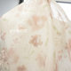 Cha Ji Wind Dye Blur Flower Blown Flower Chiffon Yarn Printed Fabric New Chinese Semi-transparent Summer Dress Fabric