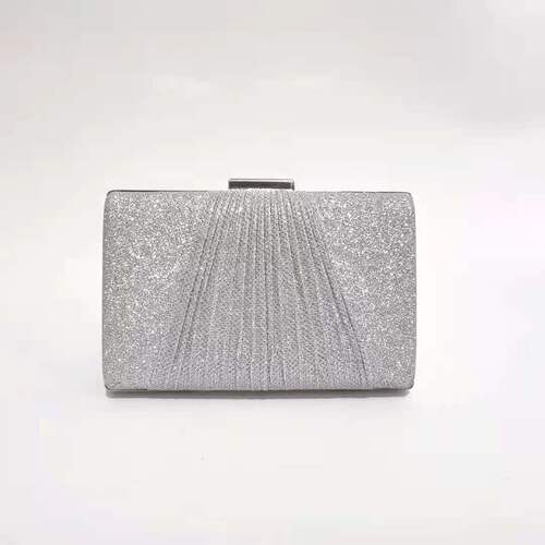New shiny pleated large-capacity handbag, shoulder crossbody bag, wedding dress, KTV handbag, dinner bag wholesale