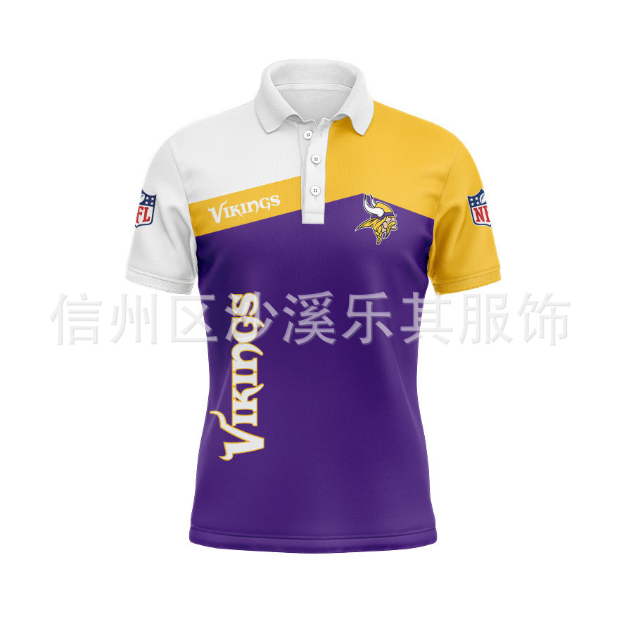 2024 Moda europea y americana Casual Equipo de fútbol de la NFL Camisa POLO para hombres Soporte de envío de una pieza a ZHI