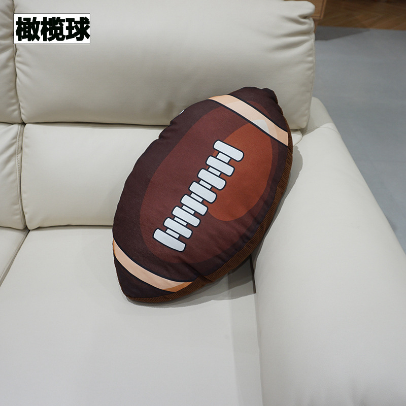 Simulación Baloncesto Rugby Voleibol Almohada Muñeca de trapo Juguete de peluche Cojín de sofá Accesorios de regalo para niños