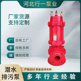 WQ潜水排污泵污水处理农用工程地下室潜水泵大流量污泥化粪污水泵