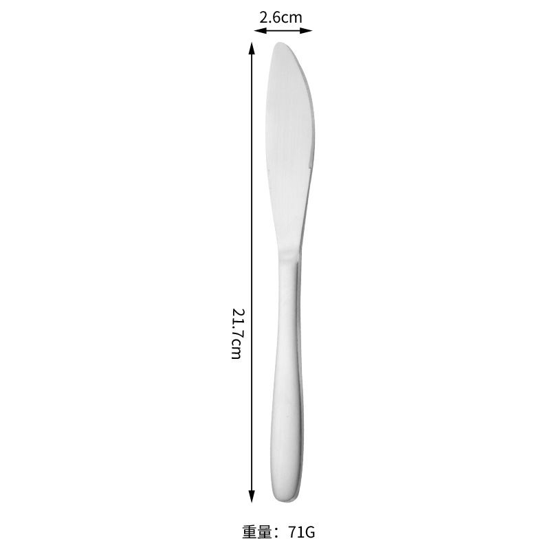304 cuchillo de filete de acero inoxidable cuchillo y tenedor transfronterizo cuchillo y tenedor de carne de res set de regalo puede establecer logotipo