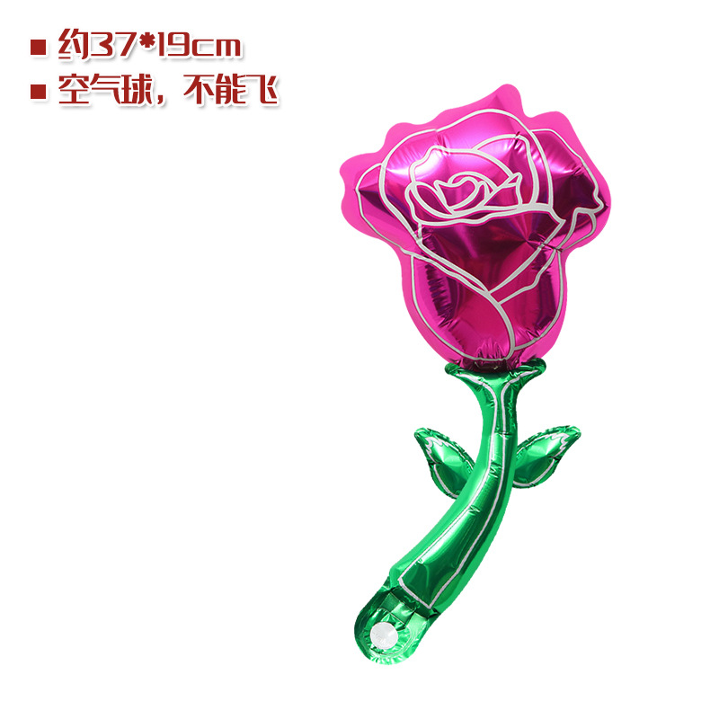 Decoración de la habitación de la boda accesorios de fotografía globo pequeño tamaño rosa flor dibujos animados película de aluminio regalo globo