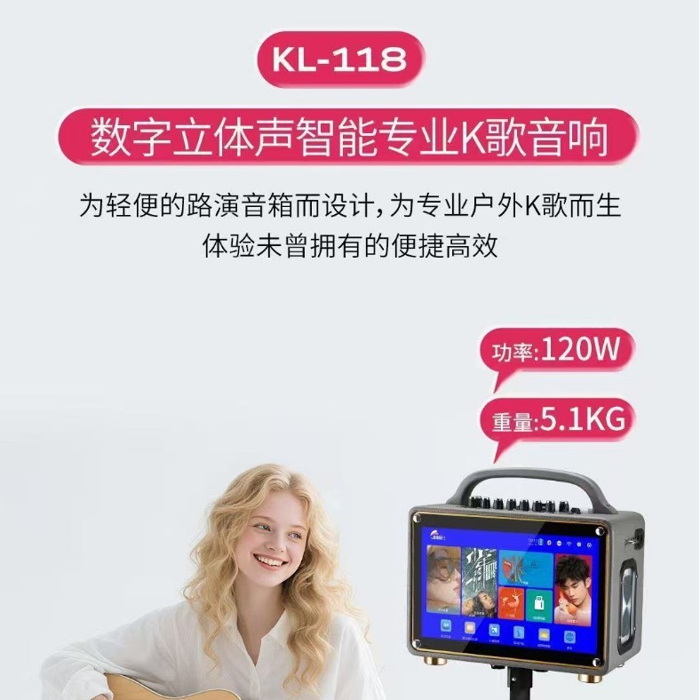 [New Model] Karadiishi Audio High-Power Outdoor Home Karaoke Karaoke Machine with High Volume Dual Microphones