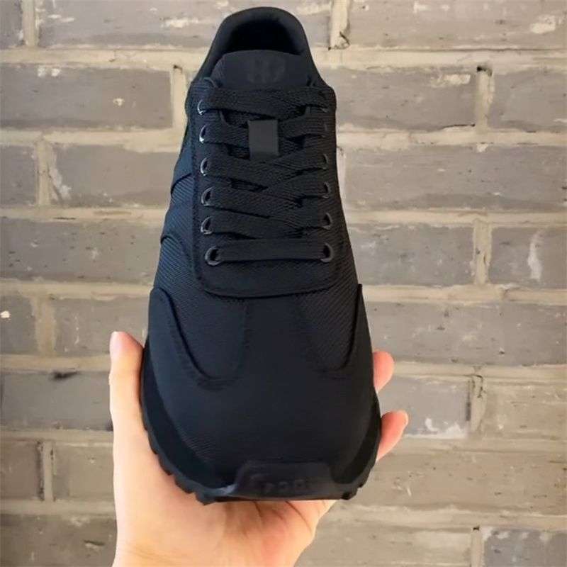 트렌디 한 패션 레이스 업 아빠 신발 남자의 이른 봄 검은 사무라이 기술 천 플랫폼 캐주얼 포레스트 검프 스니커즈
