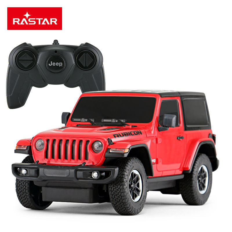 RASTAR Starlight Jeep Electric Remote Control Toy Car for Kids with Handheld Handle, Cool Running Off-Road Vehicle Simulation Model Car