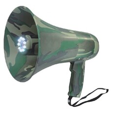 ライト付きの迷彩手持ち呼び出し器軍緑録音警報usb照明呼び出しスピーカー