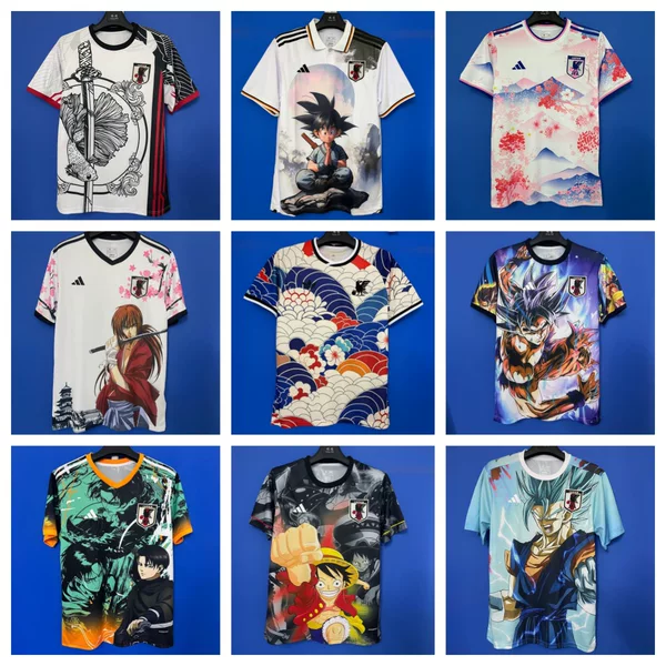 Japan national team anime manga football jersey short-sleeved top
