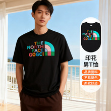 跨境休闲潮流批发印花半袖夏季新款ins打底衫宽松时尚跨境男t恤