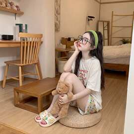 女童睡衣薄款2026新款女大童两件套初中生夏季休闲家居服儿童套装
