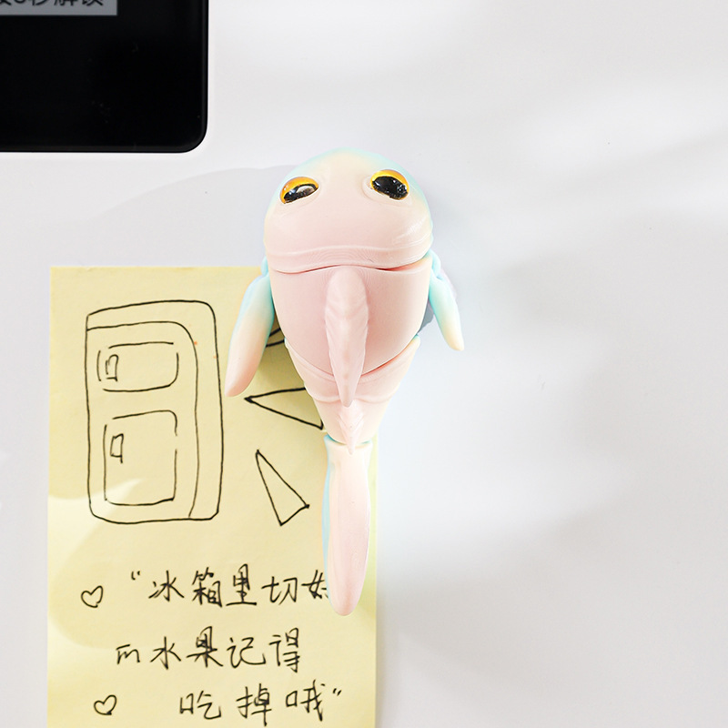 跨境热销3D打印冰箱贴创意海洋动物摆件关节可活动玩具礼物装饰品|undefined
