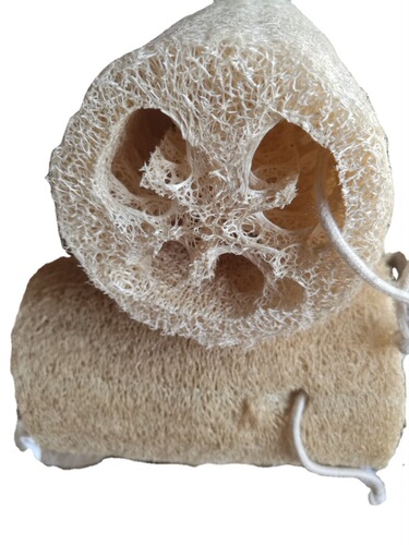 Natural loofah sponge for cleaning and bathing, cleaning brush, pot scrubber, non-stick dishwashing brush, pot scrubber, pot cleaner