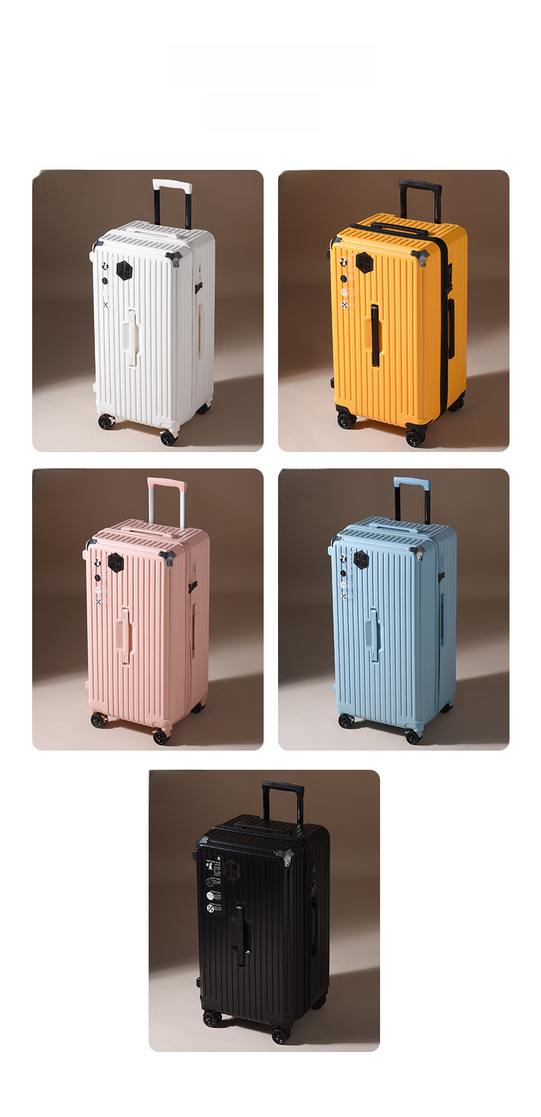 Large Capacity Student Trolley Case 28 Inch Brake Universal Wheel Luggage for Men and Women Password Zipper Suitcase 32