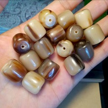 厂家批发天然牛角桶珠 耗牛角精抛散珠12-20mm DIY饰品配件批发无