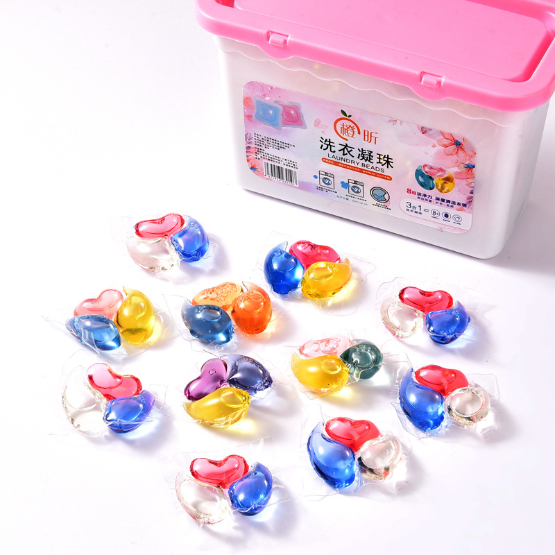 Three-in-One Laundry Detergent Beads Wholesale Manufacturer, Three-Compartment Laundry Beads, Long-Lasting Scent, Powerful Stain Remover, Antibacterial Laundry Beads