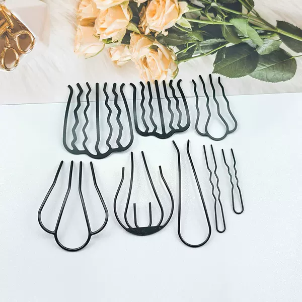 Korean-style meatball head hair curler girl hair carding iron variety of black hair comb accessories supply wholesale