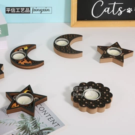 木质工艺品;场地布置道具;蜡烛器皿