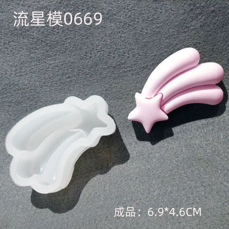 Rainbow acrylic fondant, silicone mold, DIY